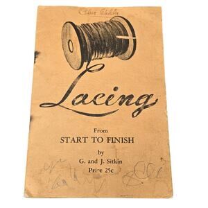 Vintage Instructional Leather Lacing From Start To Finish 1947 Stitch Guide Book